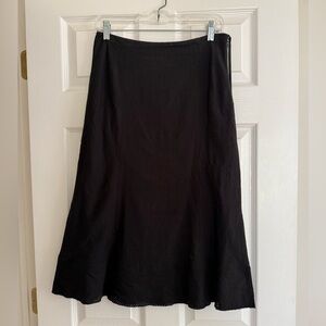 J. Crew Classic Black A-Line Skirt